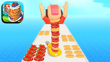 PANCAKE RUN, GAIN RUSH, ROOF RAILS and other games - Gameplay Walkthrough FOR IOS, Android