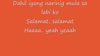 Video thumbnail of "Yeng Constantino - Salamat Lyrics"