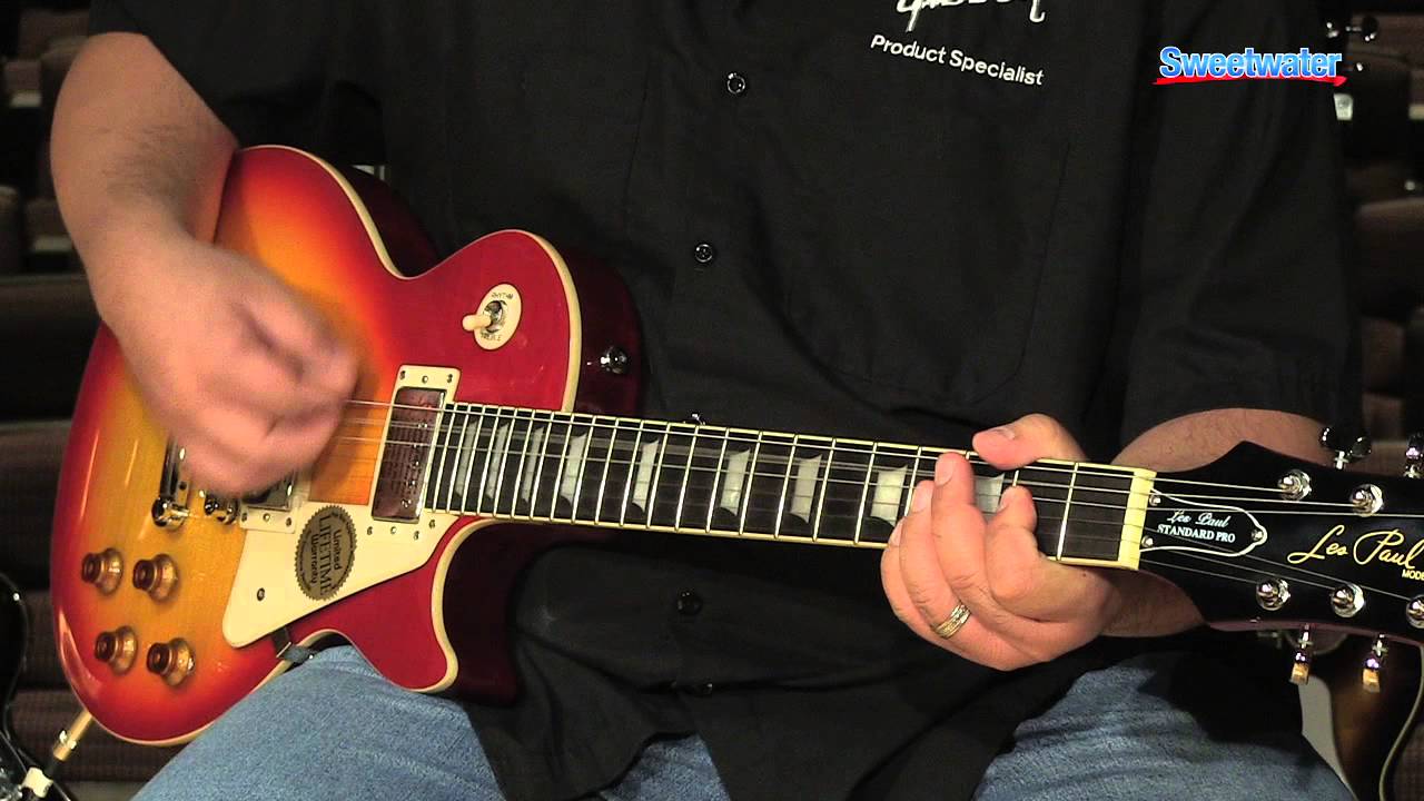 Epiphone Les Paul Standard Plus Pro Electric Guitar Demo Sweetwater Sound Youtube