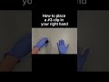 How to place a #3 clip in your right hand #clip #hand