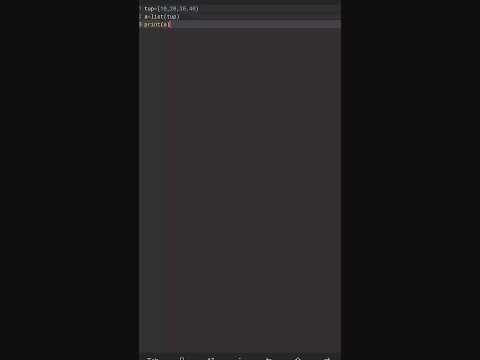Convert a tuple