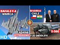 Indian Defence Updates : Rafale F4 + Hypersonic ASN46,BrahMos To Chile,S-500 Vs F-35,J-20 Production
