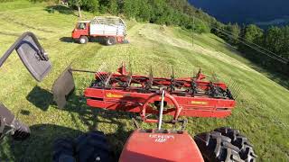 Heu Schwaden Am Steilhang