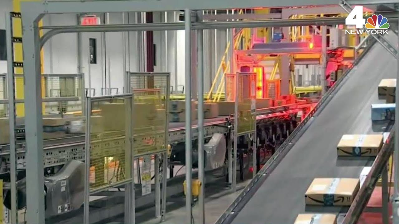 Inside an Amazon Fulfillment Center on Cyber Monday | NBC New York ...