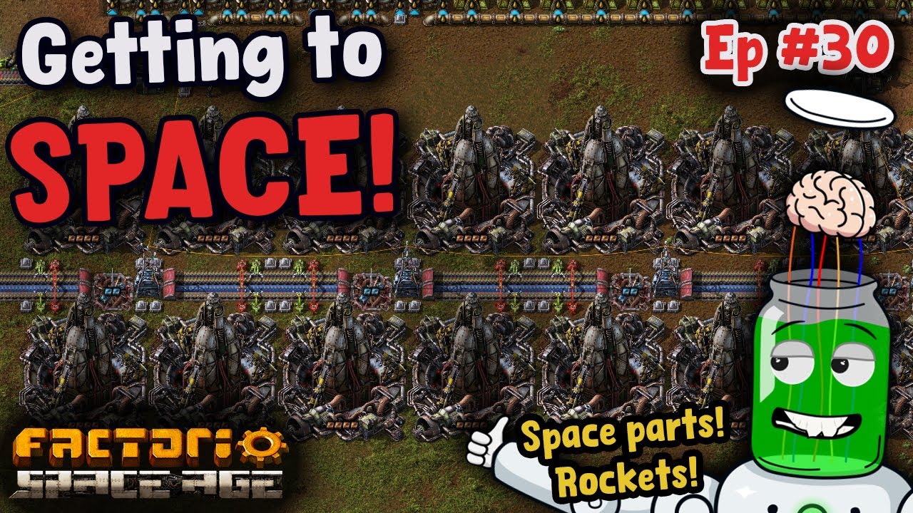 Launching First Rocket! | Let's Play Ep30 | Factorio Space Age - YouTube