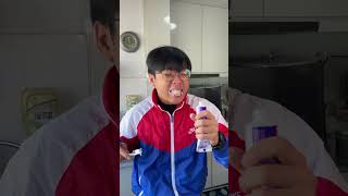 MINGWEIROCKS - The FASTEST way to make TOOTHPASTE! #shorts