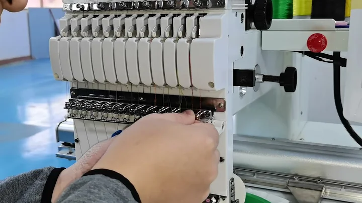 1How To install YINGHE Embroidery machine thread C...