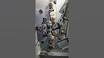 small wire ratio compression spring with high efficiency and tolerance on CNC spring coiling machine