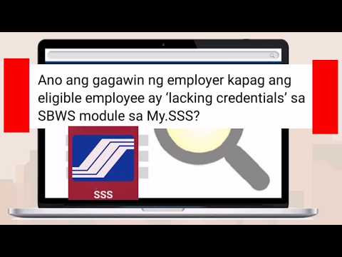 STEPS HOW TO COMPLETE SBWS MODULE IN MY.SSS