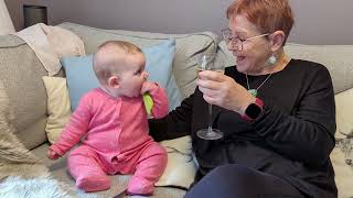 Nana and Lily. celebrating Mothers Day. listen out for the burp at the end 😂