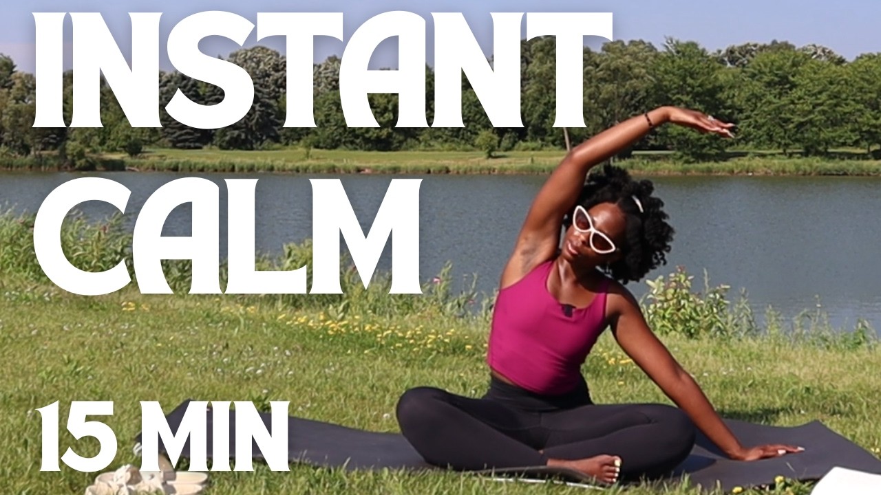 Crush Anxiety in 15 Minutes! Life Changing Yoga Routine 🧘🏾‍♀️