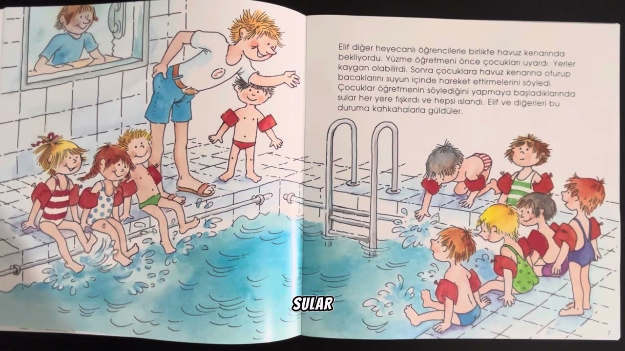 Elif Yüzme Öğreniyor