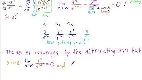AP Calculus BC Notes Summary of Convergence Tests for Infinite Series Continued