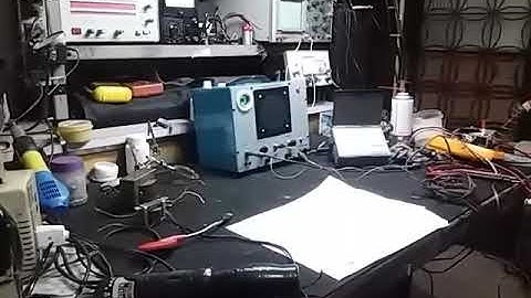 Diy signal tracer em funcionamento