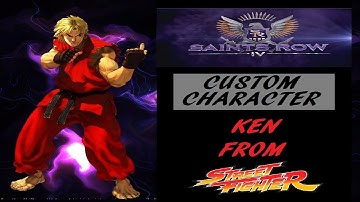 Saints Row 4 Custom Character play as KEN  from STREET FIGHTER