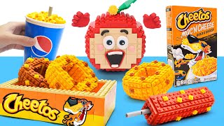 Lego Mukbang Fast Food Fest Cheetos Donut | Stop Motion & LEGO Food ASMR