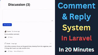 How to Add Comment & Reply System in Laravel Using Commentify