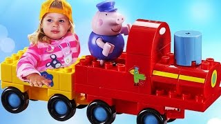 Распаковка КОНСТРУКТОРА СВИНКА ПЕППА Peppa Pig Toys