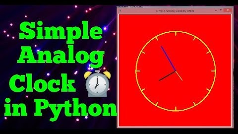 Python project turtle Analog clock in (Hindi)by ikram #1