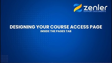 👉 Course - Course Pages - Designing Your Course Access Page