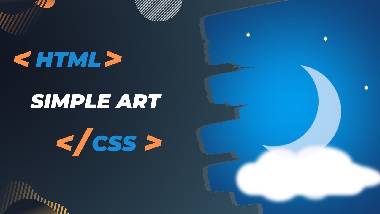 How to create Simple Art with HTML & CSS - YouTube