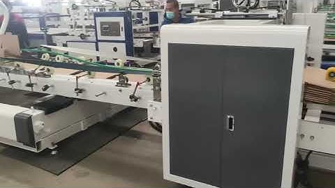 Corrugated carton box making machine/automatic folding gluing machinery/folder gluer box packaging