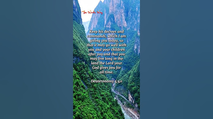 Deuteronomy 4:40 #shorts #jesus #bibleverse