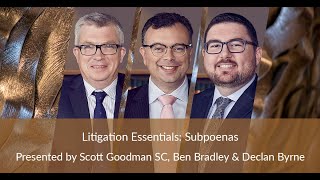 Litigation Essentials: Subpoenas