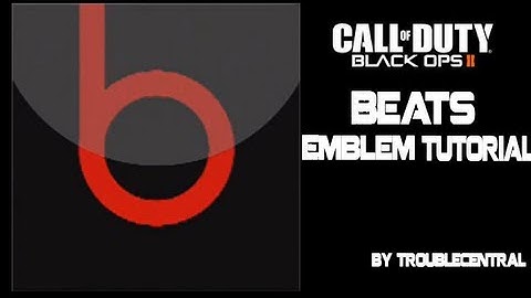 Black ops 2 - Beats ( By Dr.dre ) EASY - Emblem Tutorial [HD]