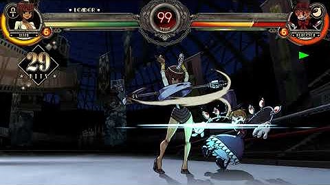 Skullgirls Eliza Midscreen Combo