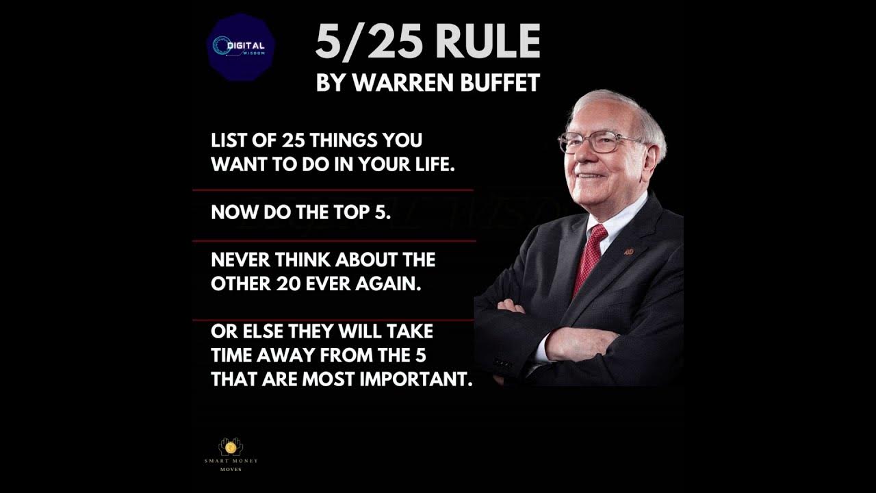 5 25 Rule By Warren Buffet YouTube 5-25-rule-by-warren-buffet-youtube