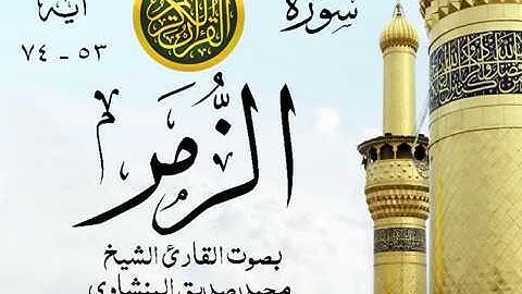 أجمل تلاوة خيالية نادرة إبداع الشيخ محمد صديق المنشاوي نهاوند - من سورة الزمر . نوادر 87 صدى