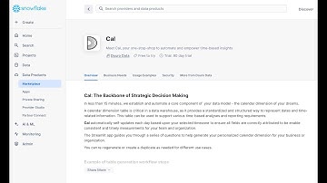 Quickstart for Cal, a Snowflake Native App from Douro Data