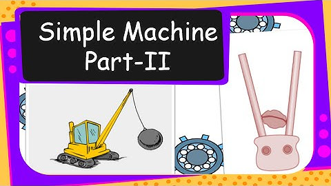 Science - Simple machine (How Screw, Wedge and Levers work) - English