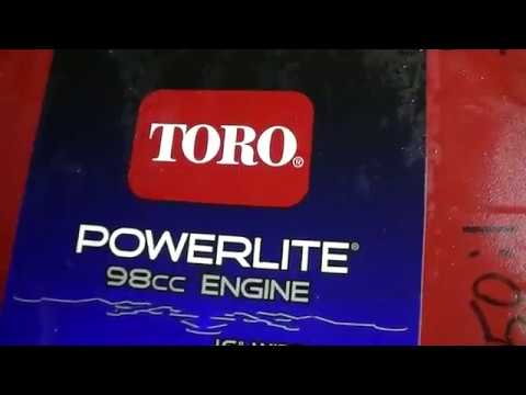 TORO POWERLITE 98CC PART 3 - YouTube