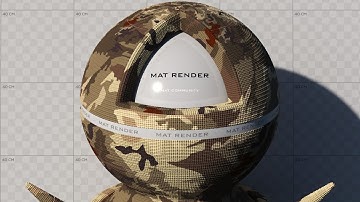 3ds Max Vray Realistic Camo Fabric Material