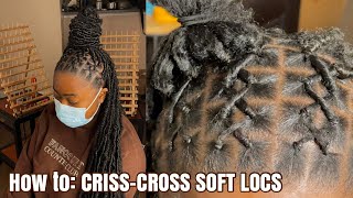 HOW TO: CRISS-CROSS SOFT LOCS | DERASTYLES screenshot 4