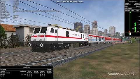 Open Rails | Mumbai New Delhi Rajdhani Express Departing From Mumbai Central | Train Simulator |