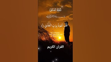 سورة الفلق #القرآن_الكريم #foryou #quran #islamicvideo #malikzaheerd3t #shortvideo