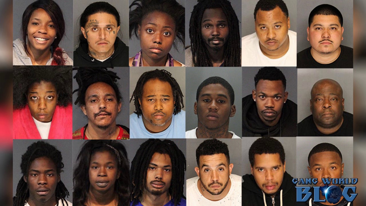 23 Stockton gang members, correction officer arrested (North Side Gangster Crip...