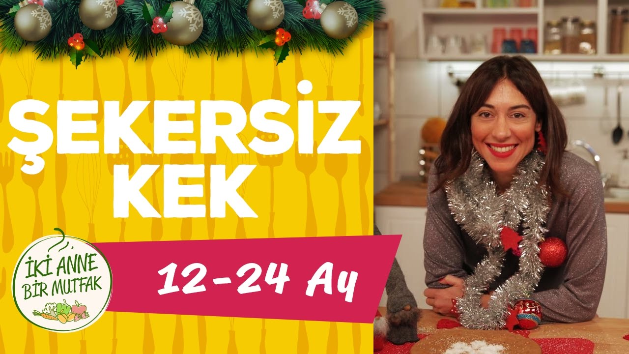 Bebek Keki Şekersiz Kek Kurumeyveli Muzlu (1 Yaş +) İki Anne Bir