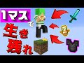 【マインクラフト】ジャンプするごとにランダムでアイテムが貰える世界なら1マスでもエンドラ倒せんじゃね？