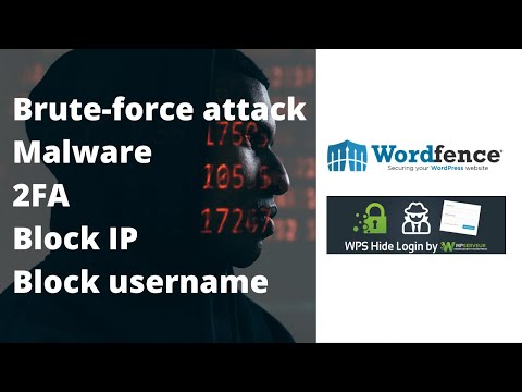 Setup Wordfence WordPress plugin 2021 Firewall, leak password block IP address, WPS Hide Login