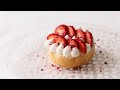 【スイーツレシピ】ワタナベマキさん監修！いちごのお祝いシュー　Strawberry Celebration Cream Puff Supervised by Maki Watanabe