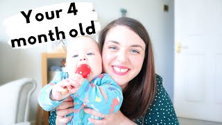 HOW TO PLAY WITH YOUR 4 MONTH OLD! 4 month old activity ideas, play and development.
