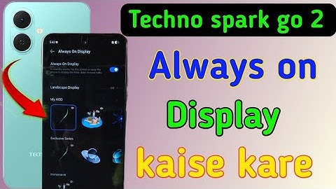 techno spark go 2 5g always on display setting kaise on kare | how to enable always on display