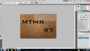 How to put any Texture/Picture inside the Text using Adobe Photoshop CS5.1