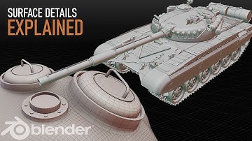 Adding Hard Surface Details In Blender | Tank Modeling Tutorial (Arijan)