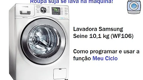 Como usar a máquina lava e seca da Samsung?
