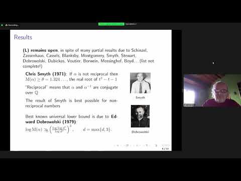 The Schinzel Zassenhaus Conjecture After V Dimitrov By Yuri Bilu 